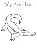 My Zoo TripColoring Page