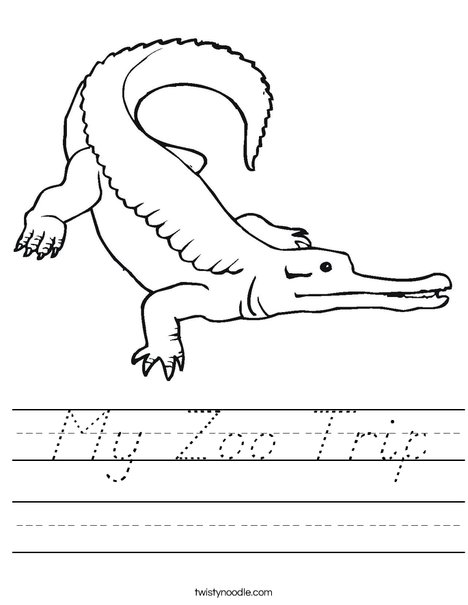 Crocodile Worksheet