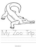 My Zoo Trip Worksheet