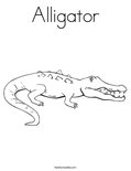 Alligator Coloring Page