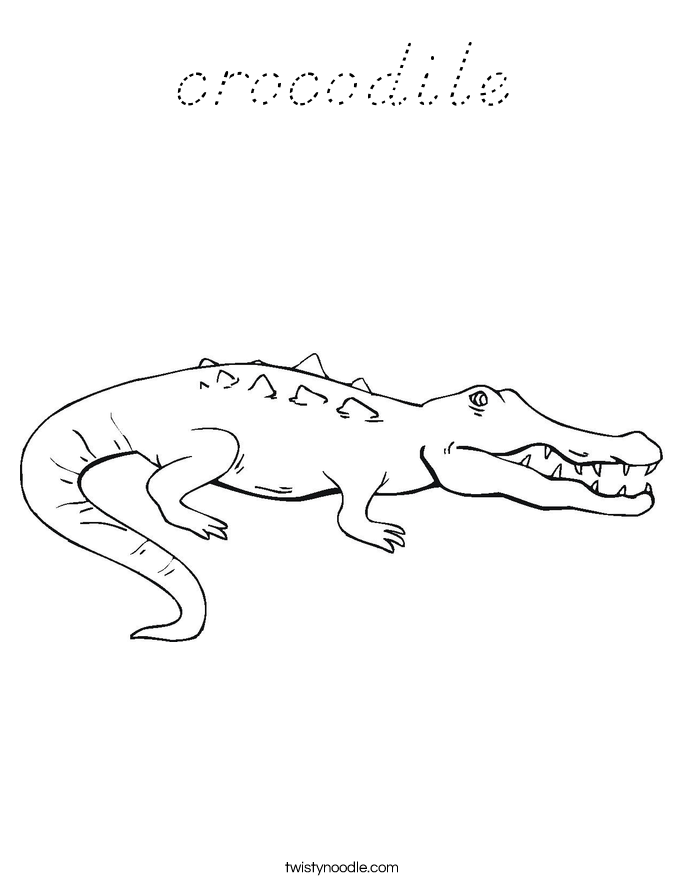 crocodile Coloring Page