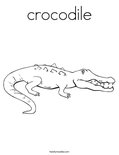 crocodile Coloring Page