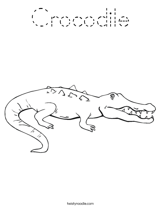Crocodile Coloring Page