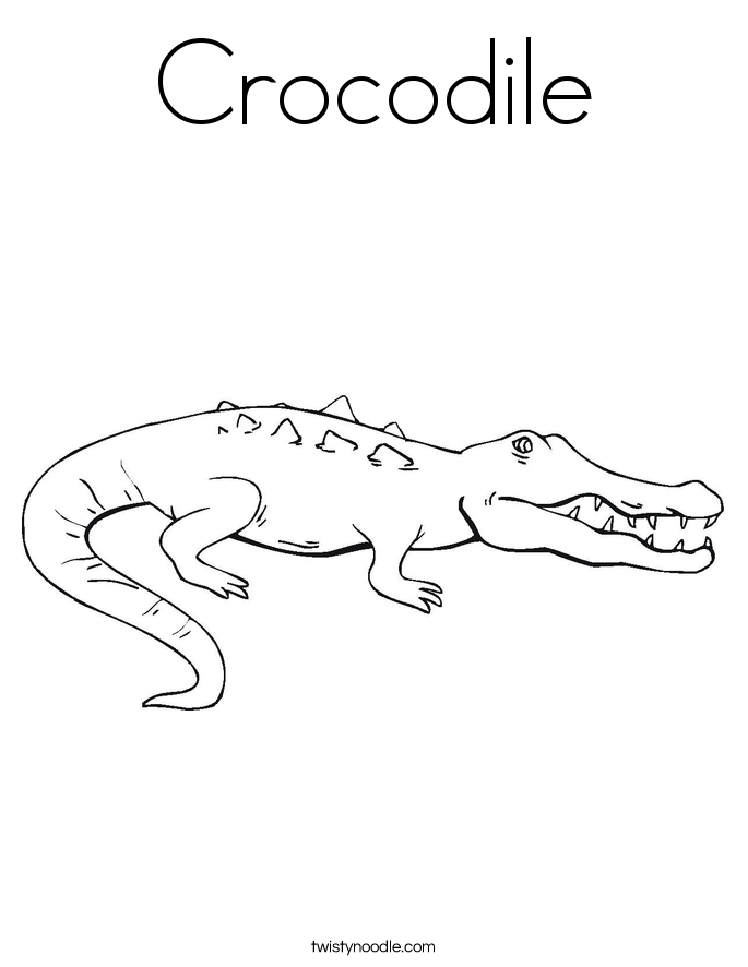 Crocodile Coloring Page