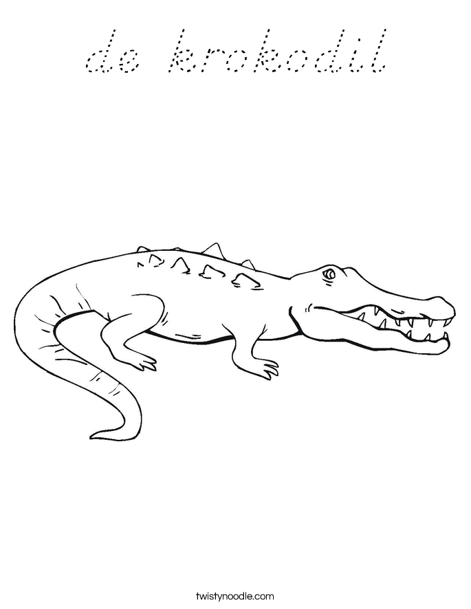 de krokodil Coloring Page