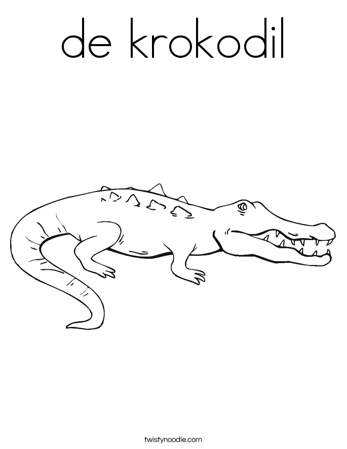 de krokodil Coloring Page