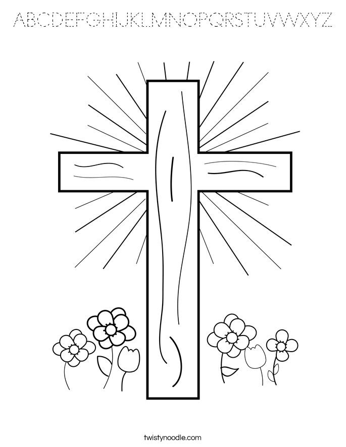 ABCDEFGHIJKLMNOPQRSTUVWXYZ Coloring Page