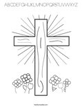 ABCDEFGHIJKLMNOPQRSTUVWXYZ Coloring Page