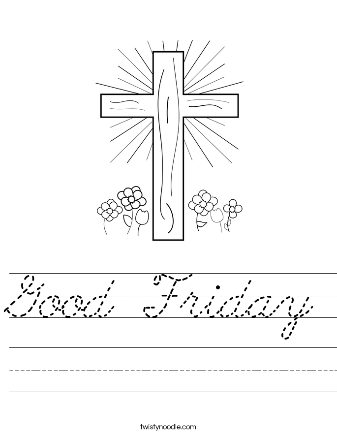 Good Friday Worksheet