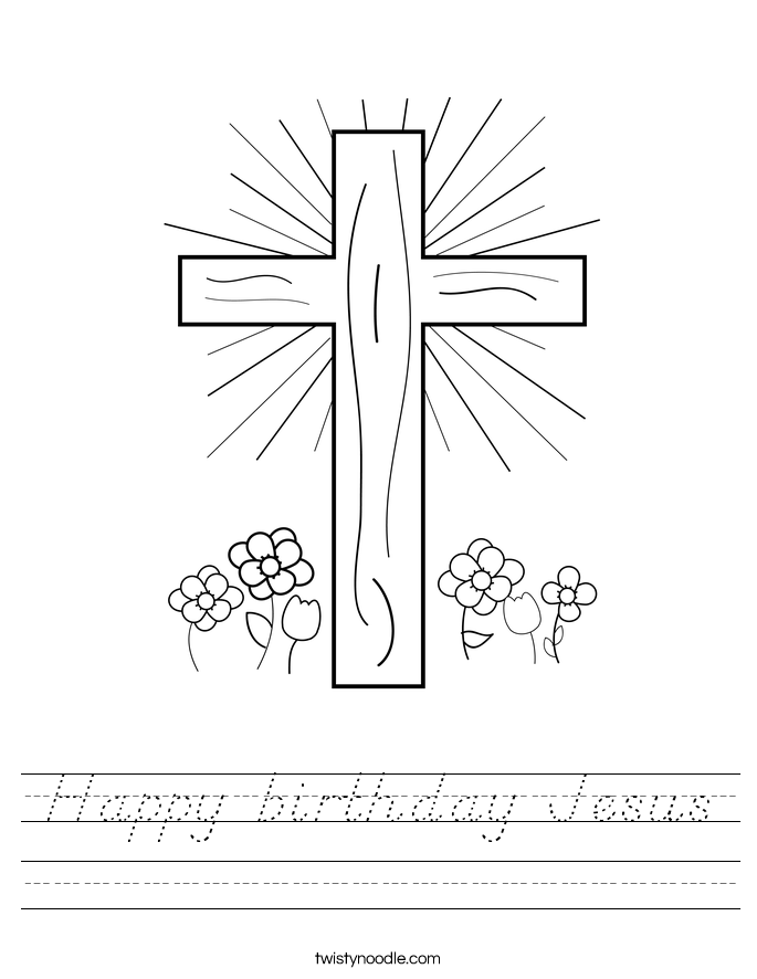 Happy birthday Jesus Worksheet