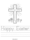 Happy Easter Worksheet