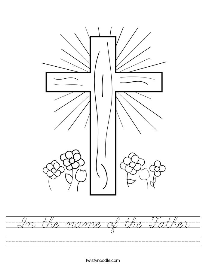 In the name of the Father Worksheet