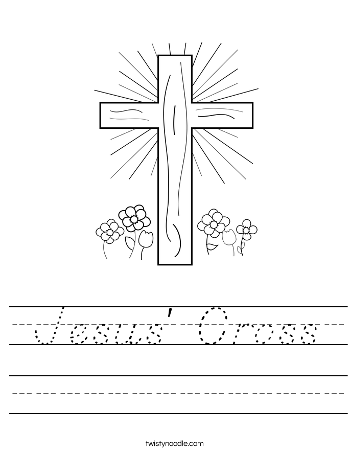 Jesus' Cross Worksheet