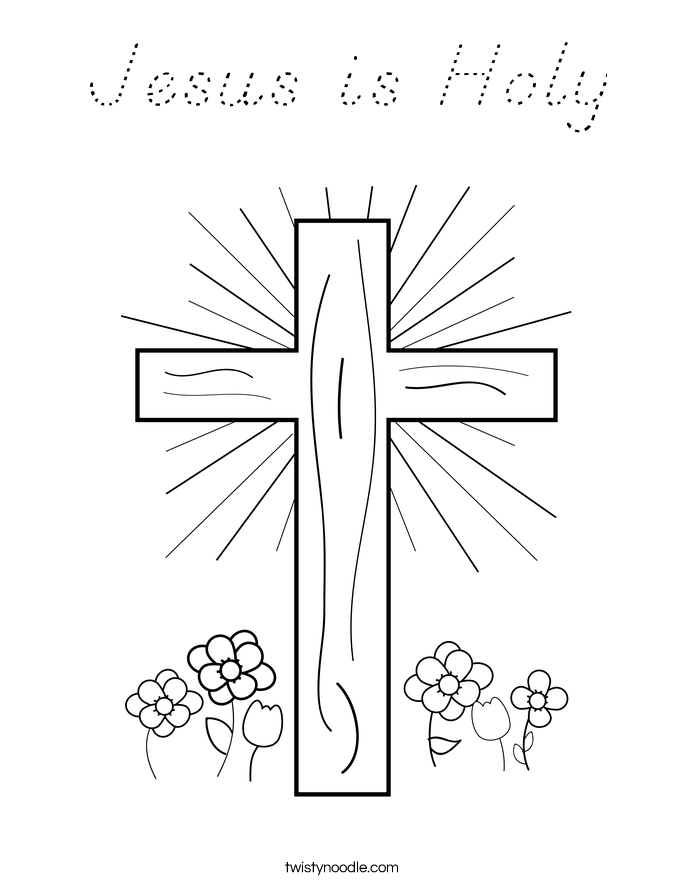 Jesus is Holy Coloring Page