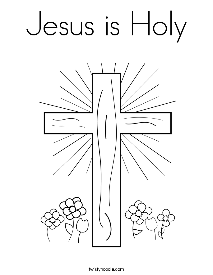 Jesus is Holy Coloring Page