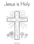 Jesus is Holy Coloring Page
