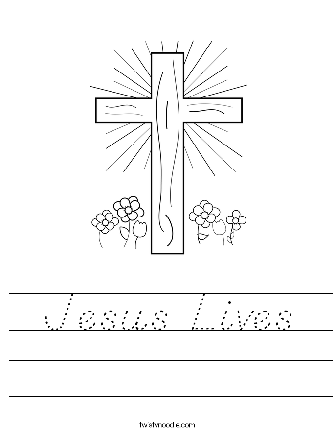 Jesus Lives Worksheet