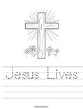 Jesus Lives Worksheet