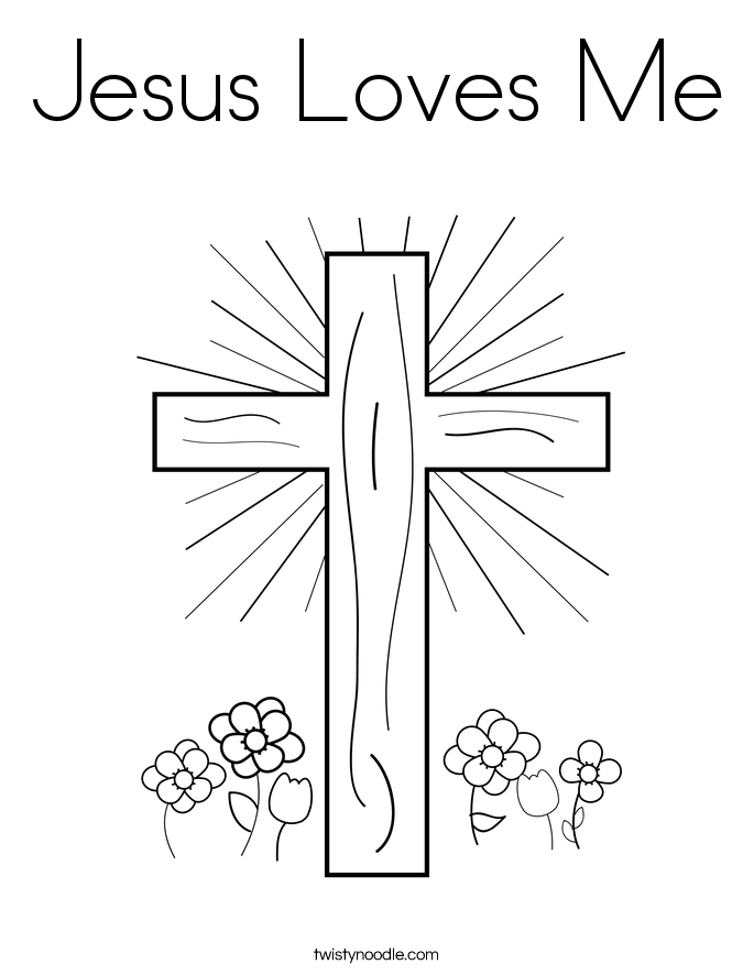 Jesus Loves Me Coloring Page