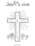 Jesús vive Coloring Page