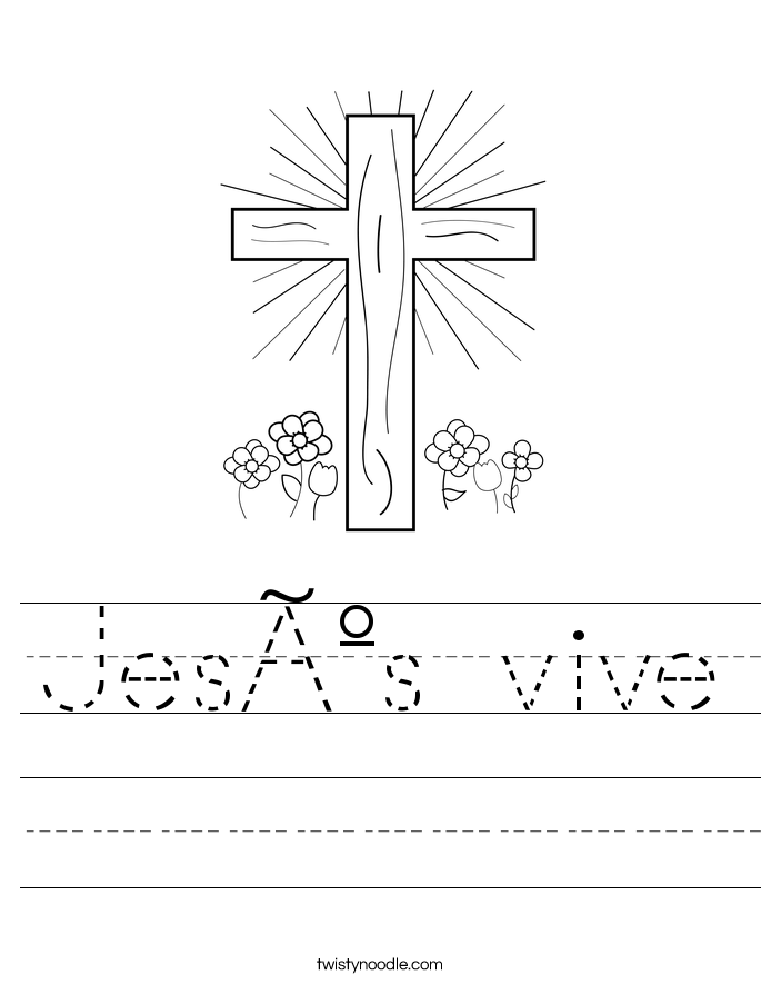 Jesús vive Worksheet