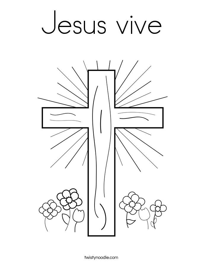 Jesus vive Coloring Page