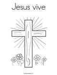 Jesus vive Coloring Page