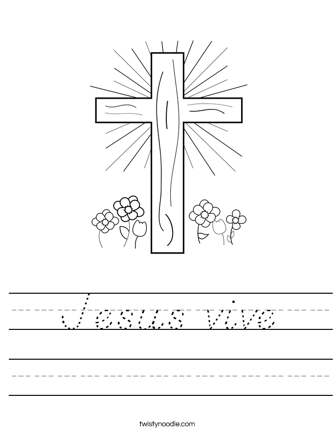 Jesus vive Worksheet