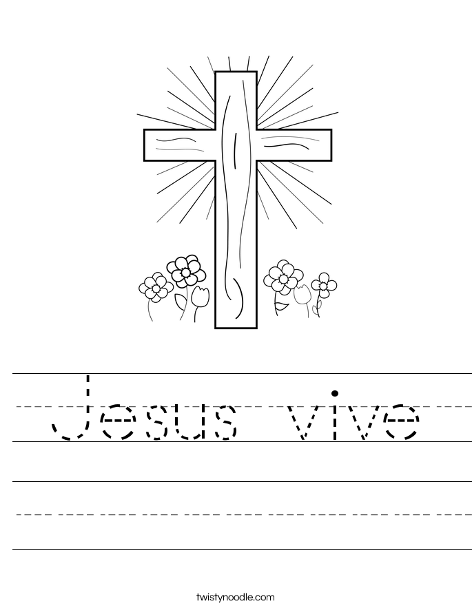 Jesus vive Worksheet