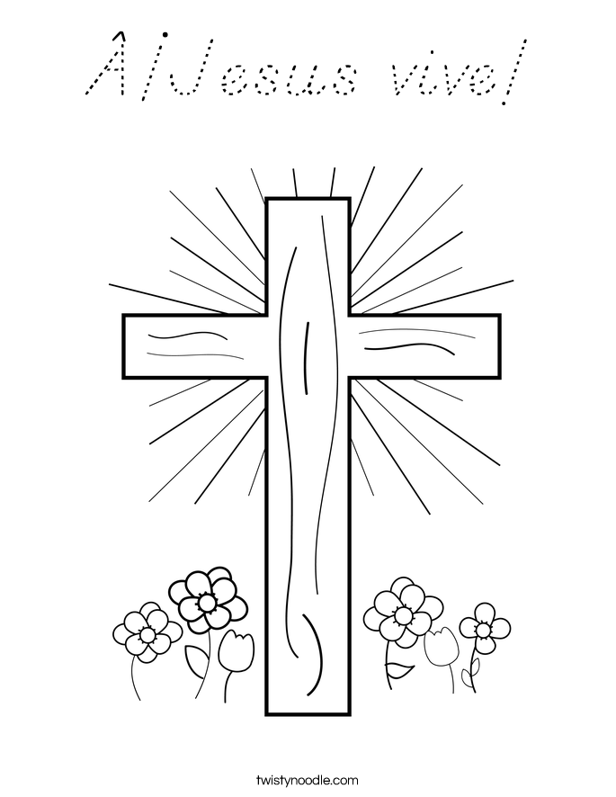 ¡Jesus vive! Coloring Page