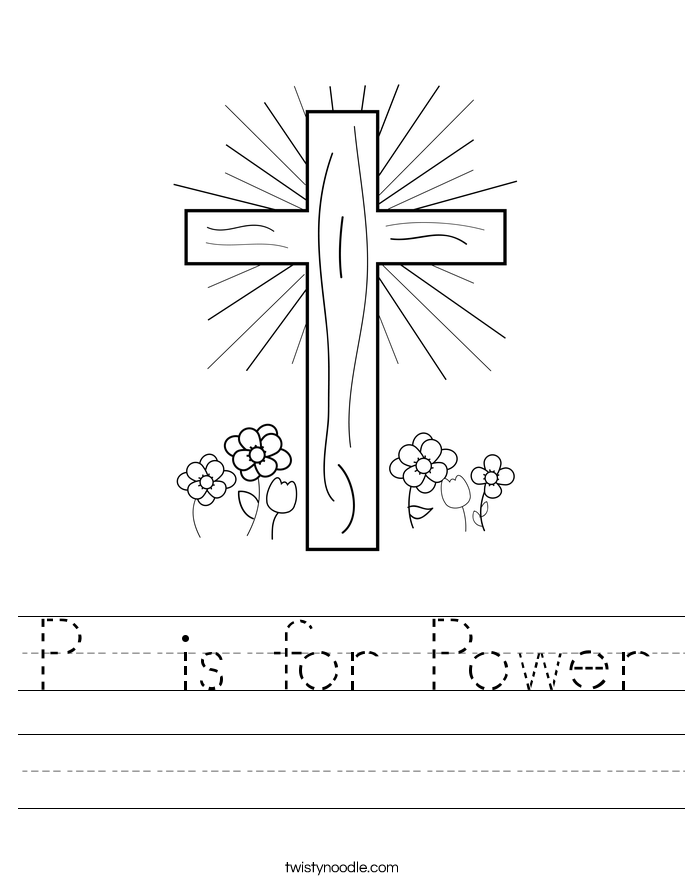 P  is for Power Worksheet