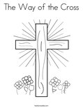 The Way of the Cross Coloring Page