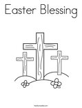 Easter BlessingColoring Page