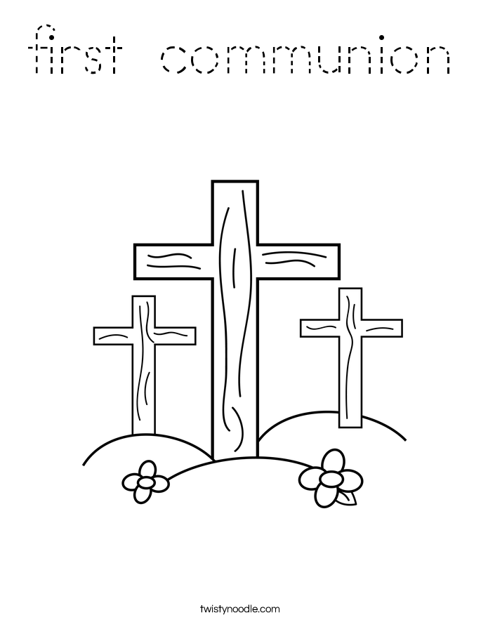 first communion Coloring Page