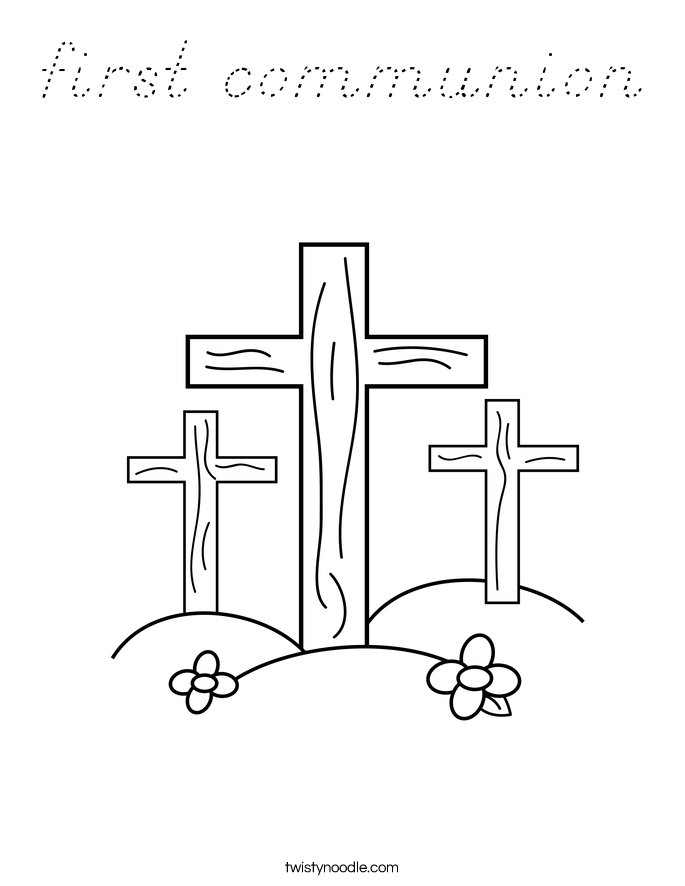 first communion Coloring Page