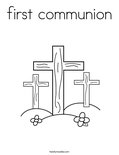 first communion Coloring Page