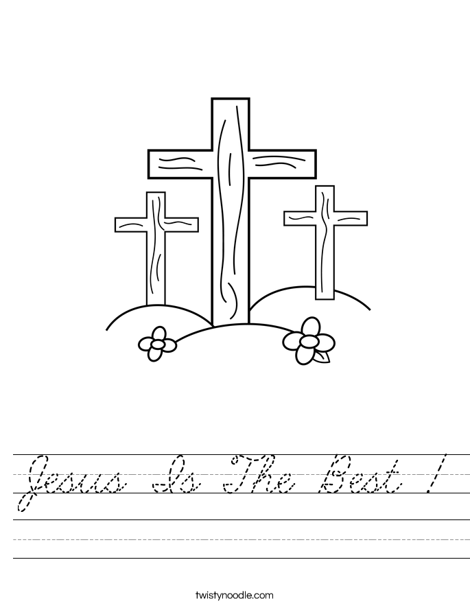 Jesus Is The Best ! Worksheet