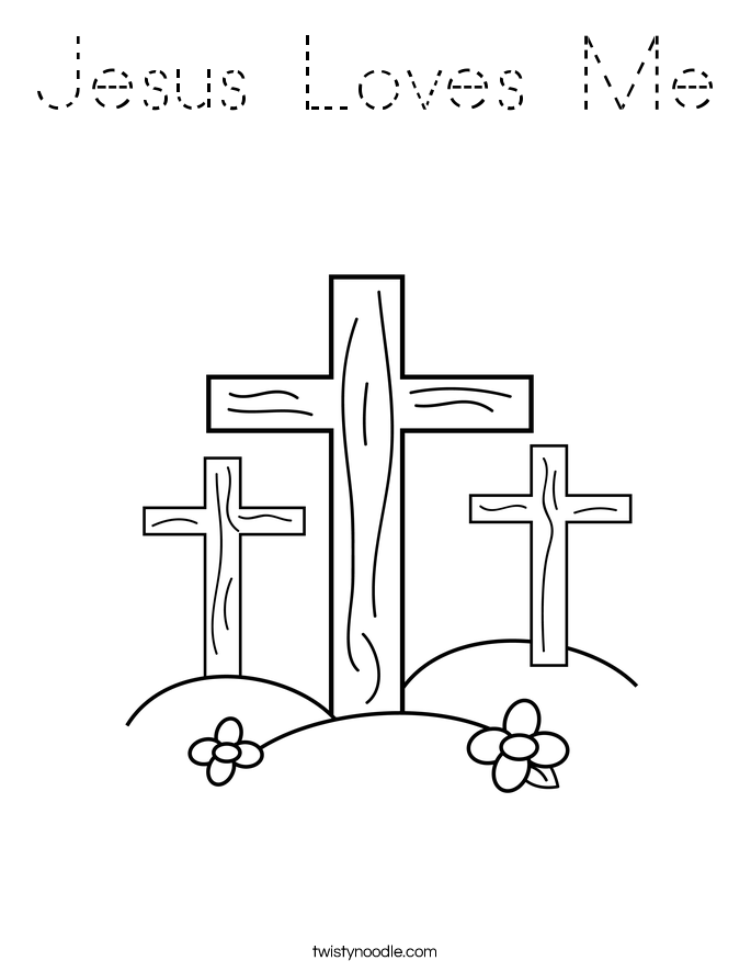 Jesus Loves Me Coloring Page