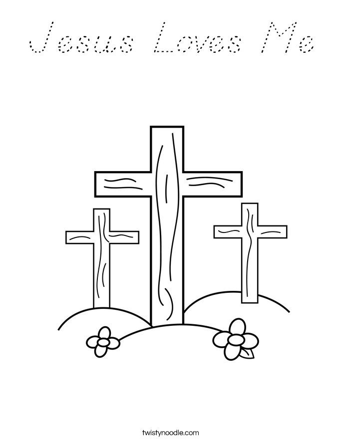 Jesus Loves Me Coloring Page