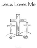 Jesus Loves Me Coloring Page
