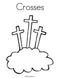 Crosses Coloring Page