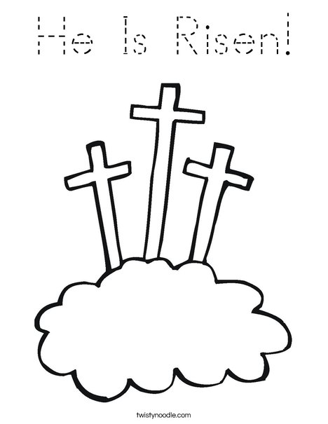 Crosses Coloring Page