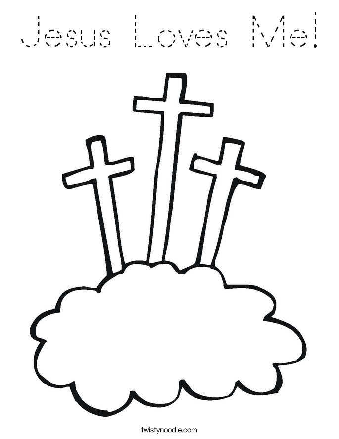 Jesus Loves Me! Coloring Page
