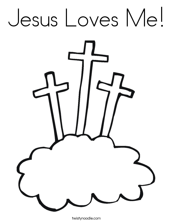 Jesus Loves Me! Coloring Page