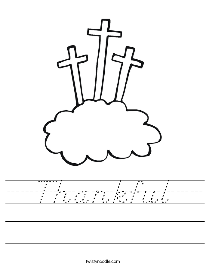 Thankful Worksheet
