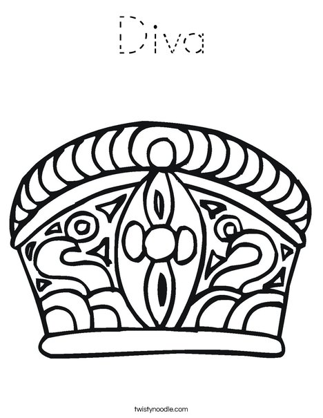 Crown Coloring Page