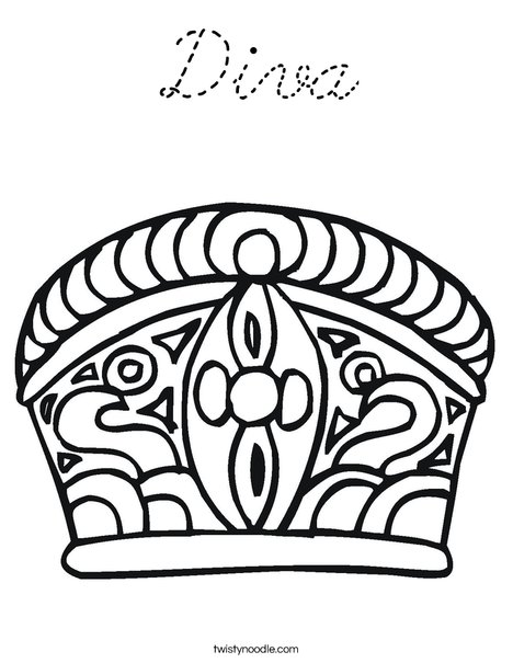 Crown Coloring Page