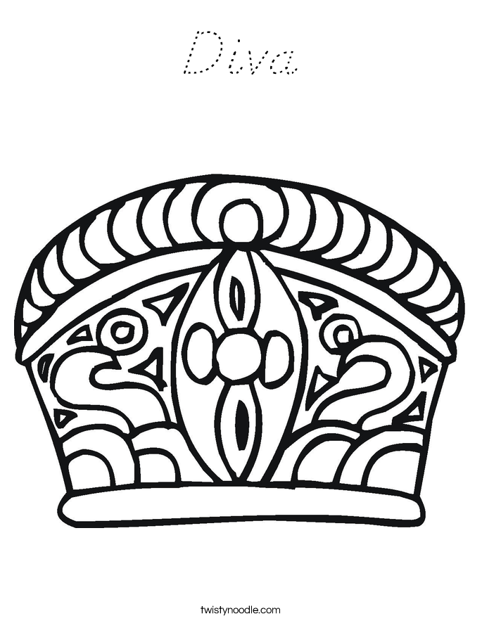 Diva Coloring Page