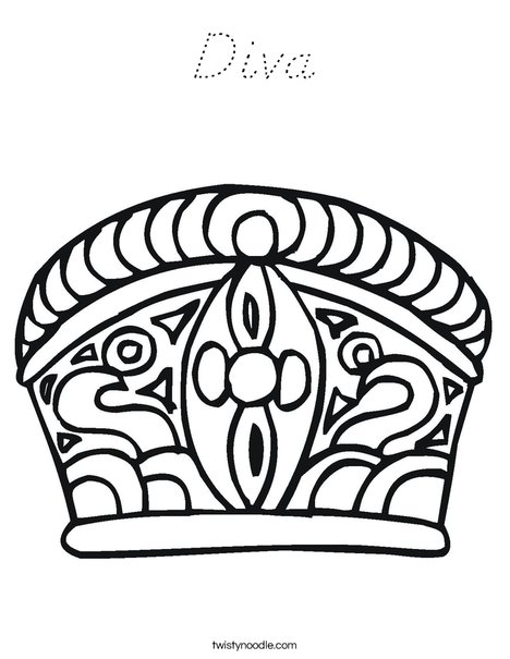 Crown Coloring Page