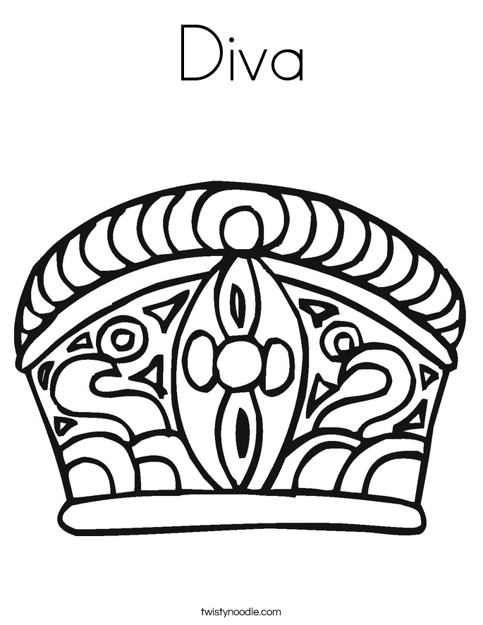 Diva Coloring Page